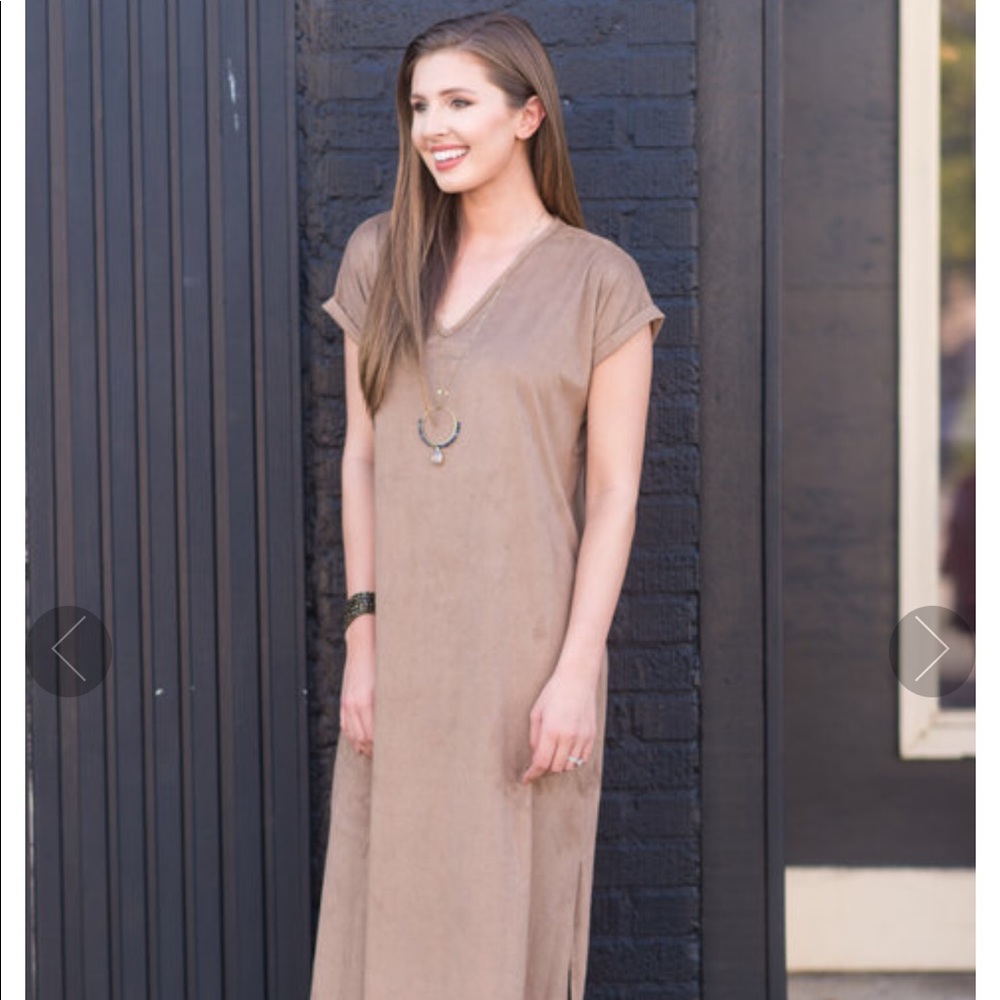 So Soft & Chic Maxi Dress-Camel